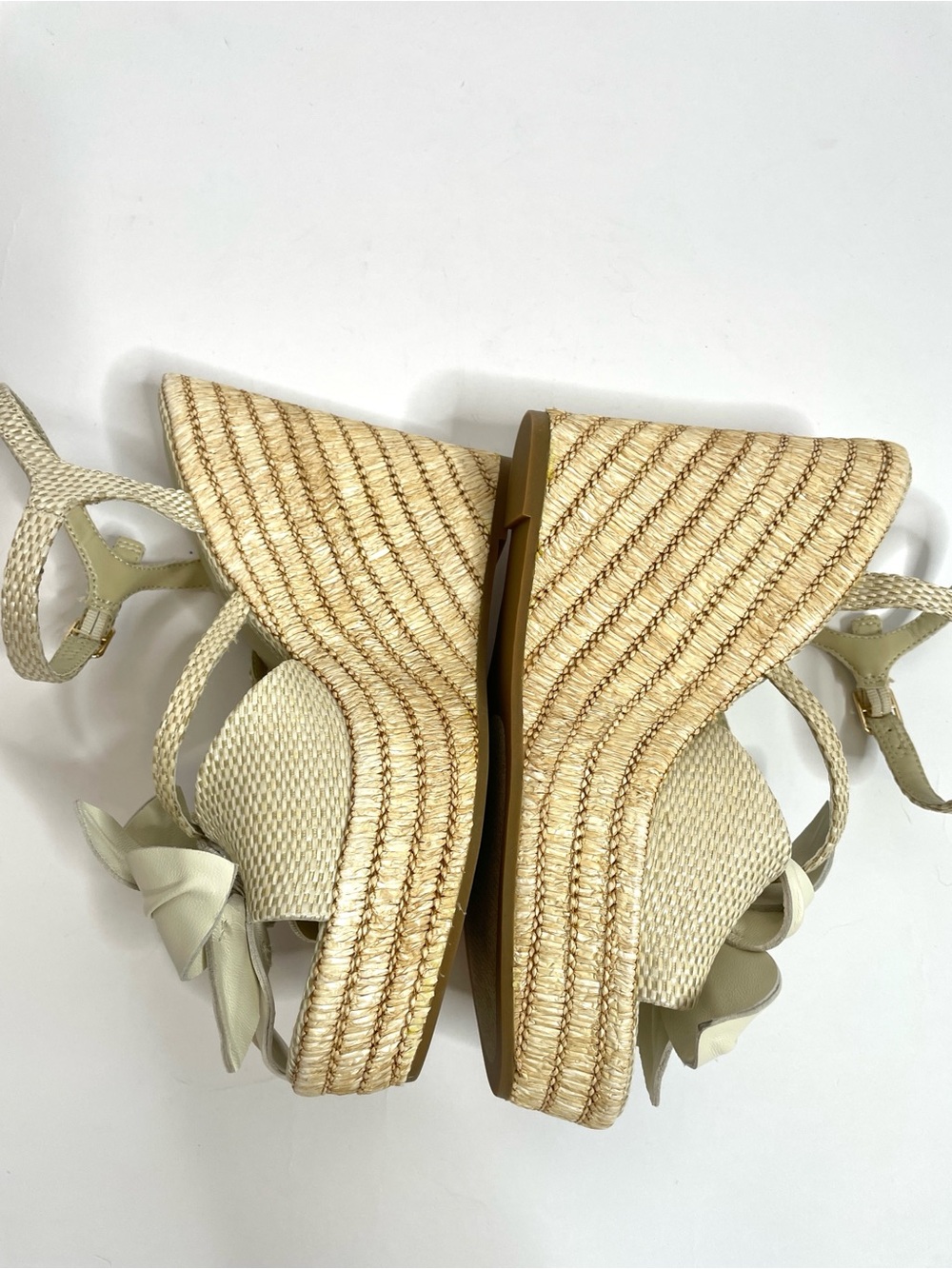 Steve Madden | Florentina Floral Wedge Sandal White Size 8 - Picture 5 of 12